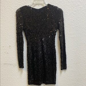 french connection samantha sequin dress French Connection Samantha Sequins V-Neck Mini Dress - 71THA